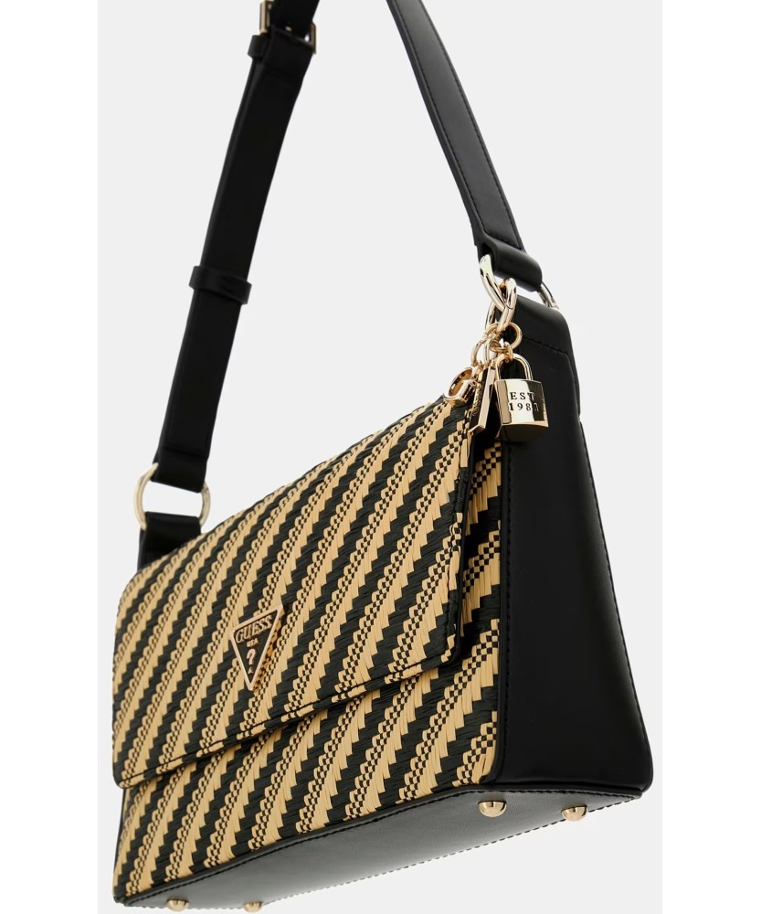 Mini bolso al hombro Simona de rafia Guess