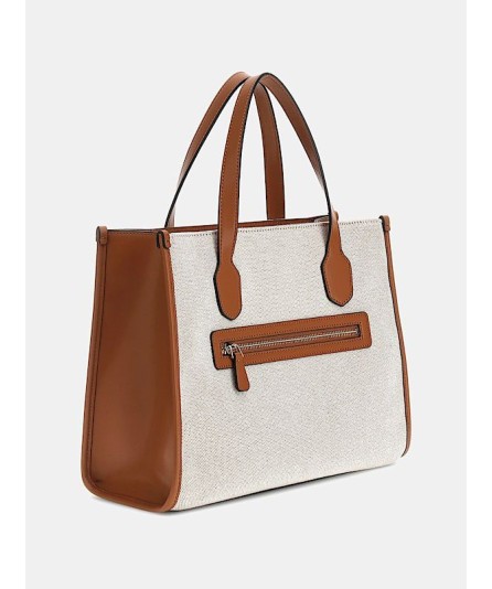 Bolso de mano G Status con inscripción logotipo Guess