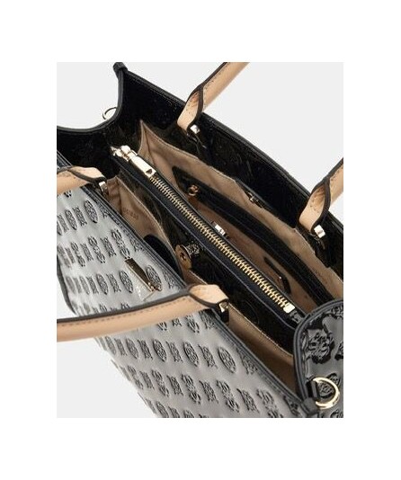 Bolso de mano Charol Arnela con logotipo 4G Peony Guess