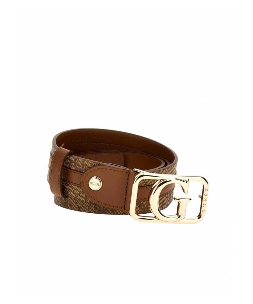 CINTURON ZAMIRA NOT REVERSIBLE LATTE LOGO GUESS