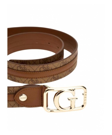 CINTURON ZAMIRA NOT REVERSIBLE LATTE LOGO GUESS