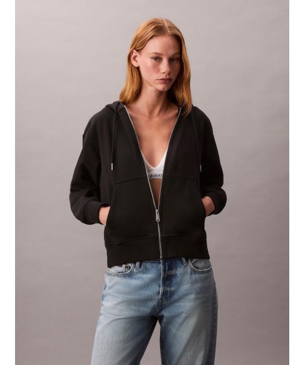 CALVIN KLEIN SUDADERA CREMALLERA CON CAPUCHA