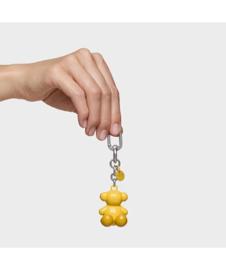 TOUS LLAVERO METAL BOLD BEAR AMARILLO OSCURO Y PLATA