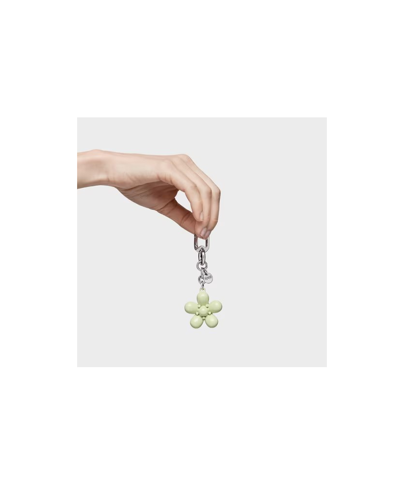 TOUS LLAVERO PUFFED DAISY FLOWER VERDE PALO