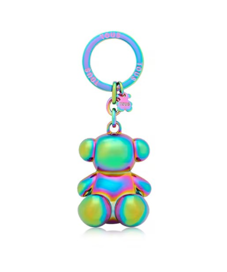 TOUS LLAVERO METAL BOLD IRIDISCENTE