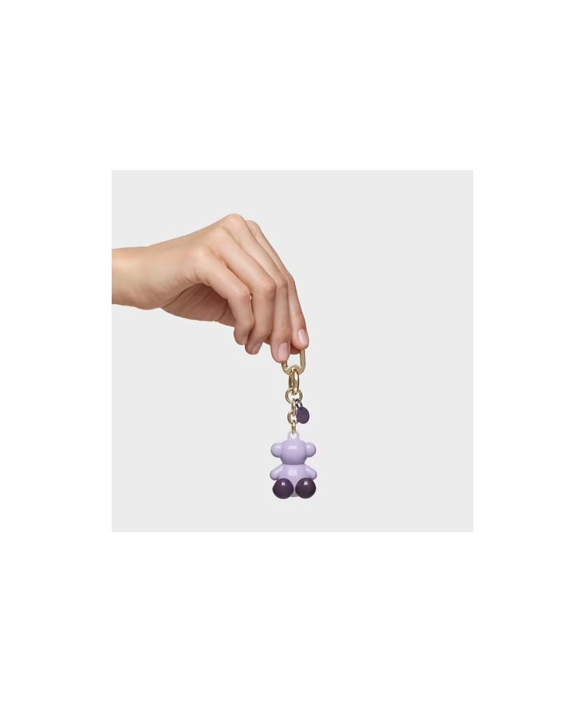 TOUS LLAVERO METAL BOLD MALVA DORADO