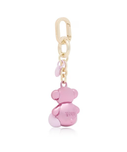 TOUS LLAVERO METAL BOLD BEAR ROSA MULTI