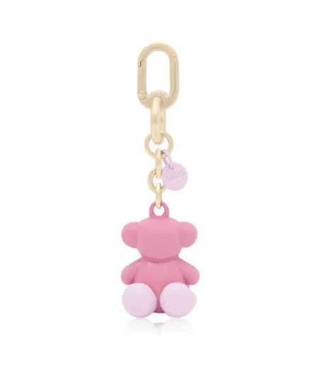 TOUS LLAVERO METAL BOLD BEAR ROSA MULTI