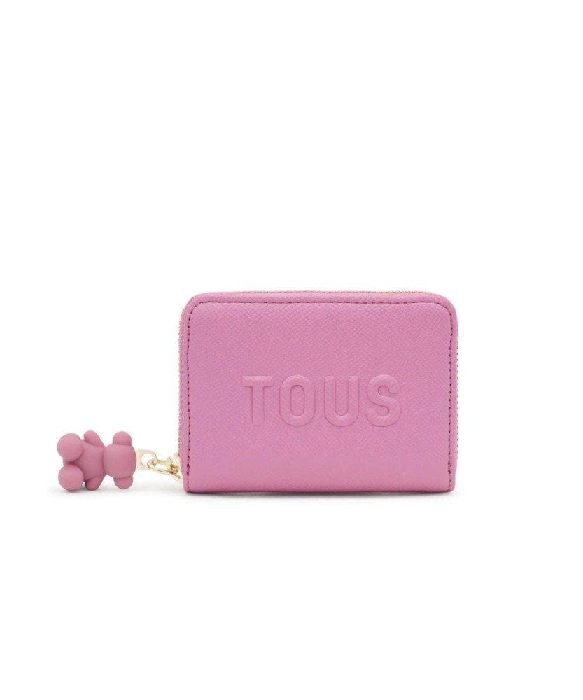 TOUS MONEDERO BRENDA DE PIEL SINTETICA ROSA