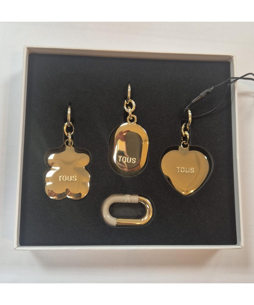 TOUS LLAVEROS HOLD COLGANTES DORADO