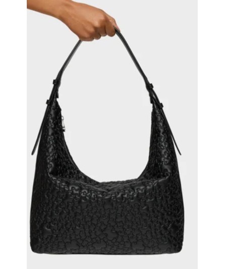 TOUS HOBO L. PUFFY BEAR NEGRO