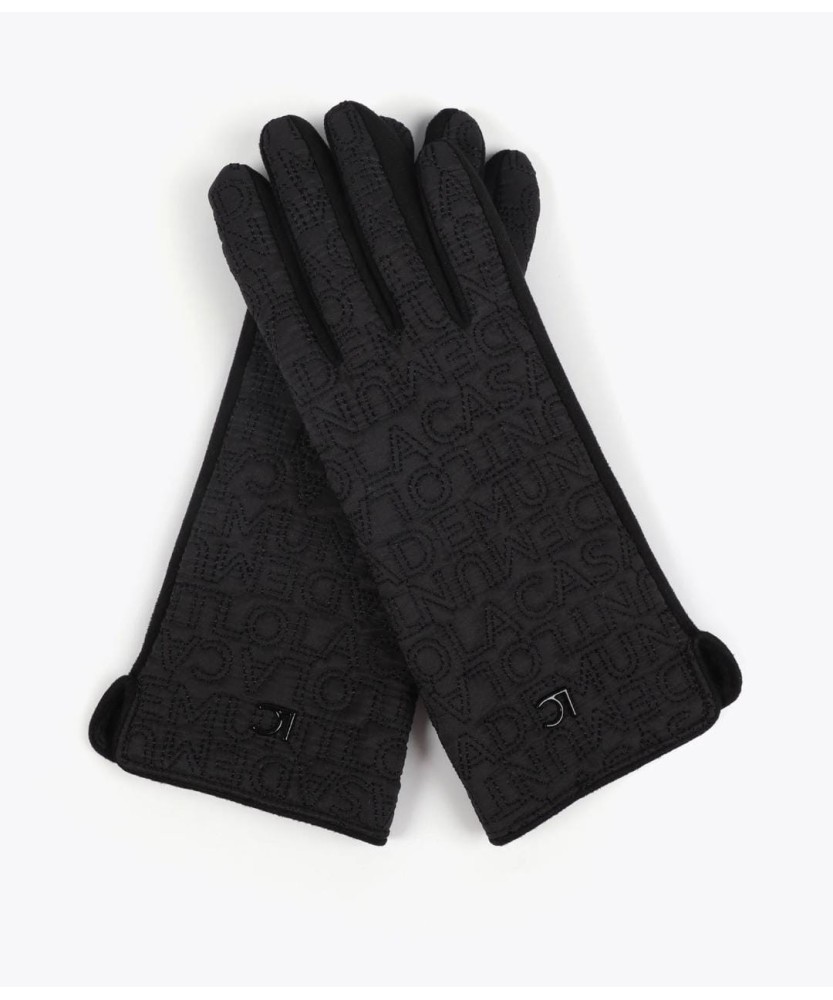 LOLA CASADEMUNT GUANTE LOGO BORDADO