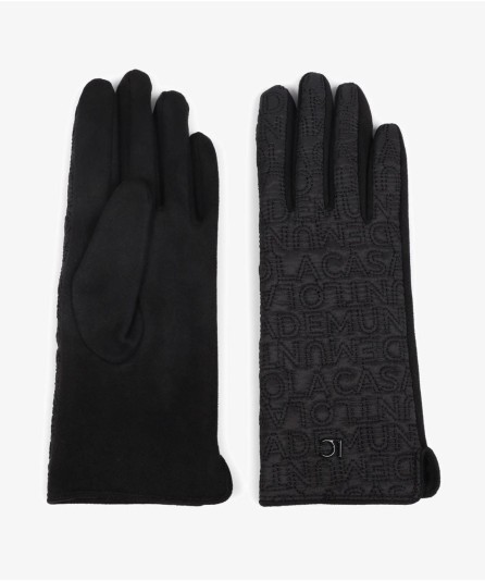 LOLA CASADEMUNT GUANTE LOGO BORDADO