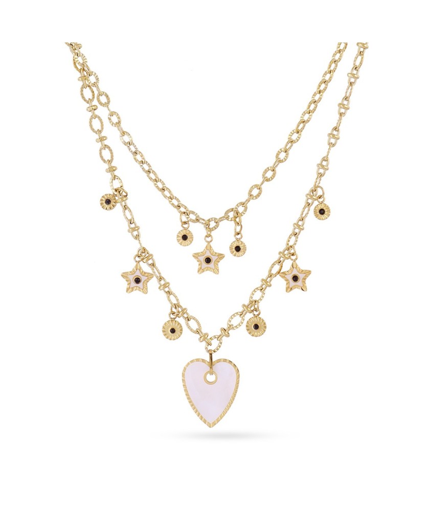 ANARTXY CADENA CORAZON BLANCO