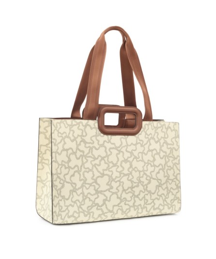 SHOPPER GRANDE AMAYA BEIGE KAOS ICON