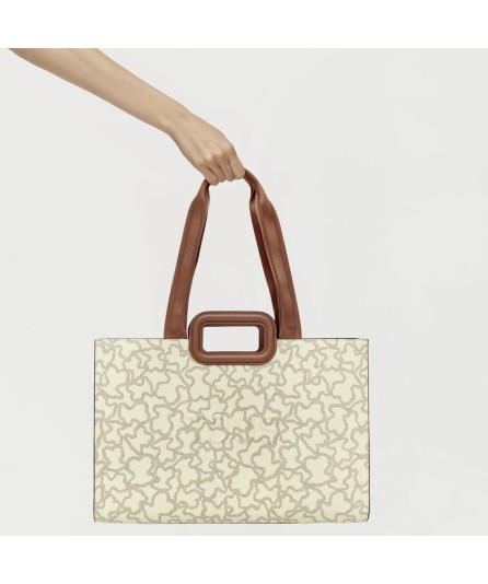 SHOPPER GRANDE AMAYA BEIGE KAOS ICON