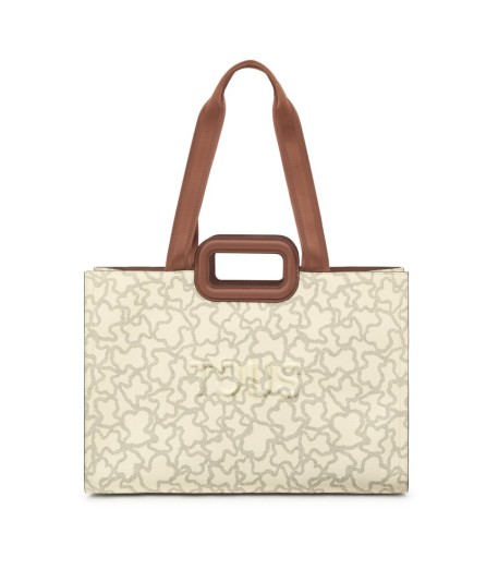 SHOPPER GRANDE AMAYA BEIGE KAOS ICON