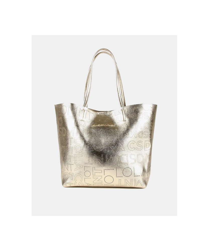 BOLSO SHOPPER DORADO LOLA CASADEMUNT