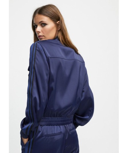 BOMBER SATINADA AZUL LOLA CASADEMUNT