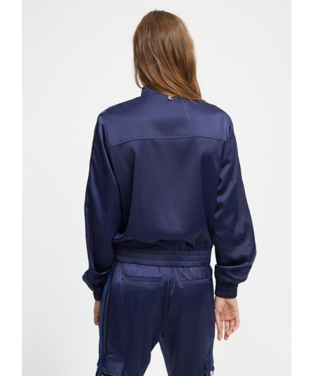 BOMBER SATINADA AZUL LOLA CASADEMUNT