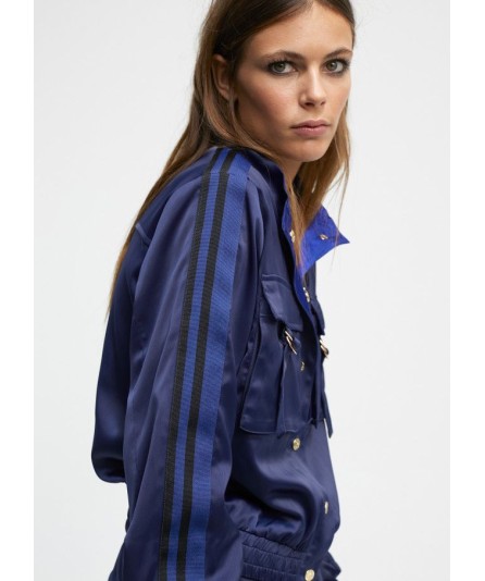 BOMBER SATINADA AZUL LOLA CASADEMUNT